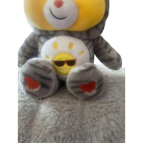 Care Bears Kids Yellow Gray Funshine Bear Kitty Cat Friends Collector Plush Toy - Picture 8 of 12